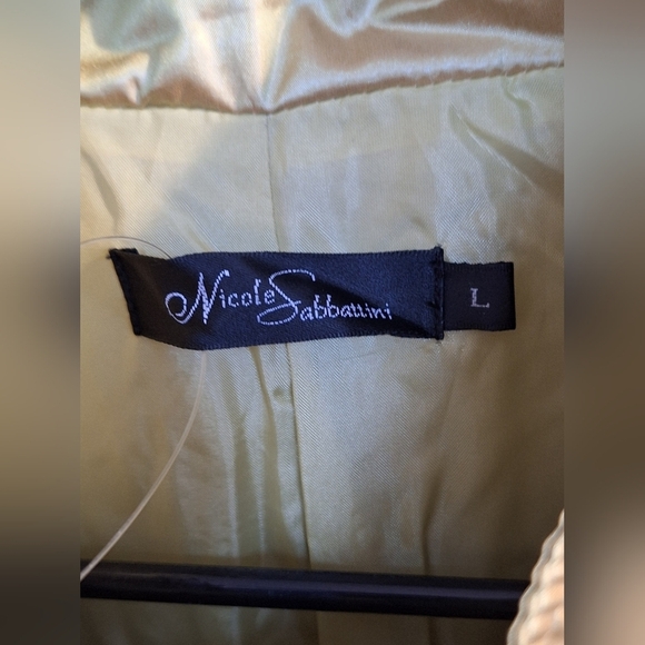 Green/Gold Women's Jacket Junior SzL Zip/Snap Front Bell Sleeves MSRP $49.99 NWT - Picture 2 of 9